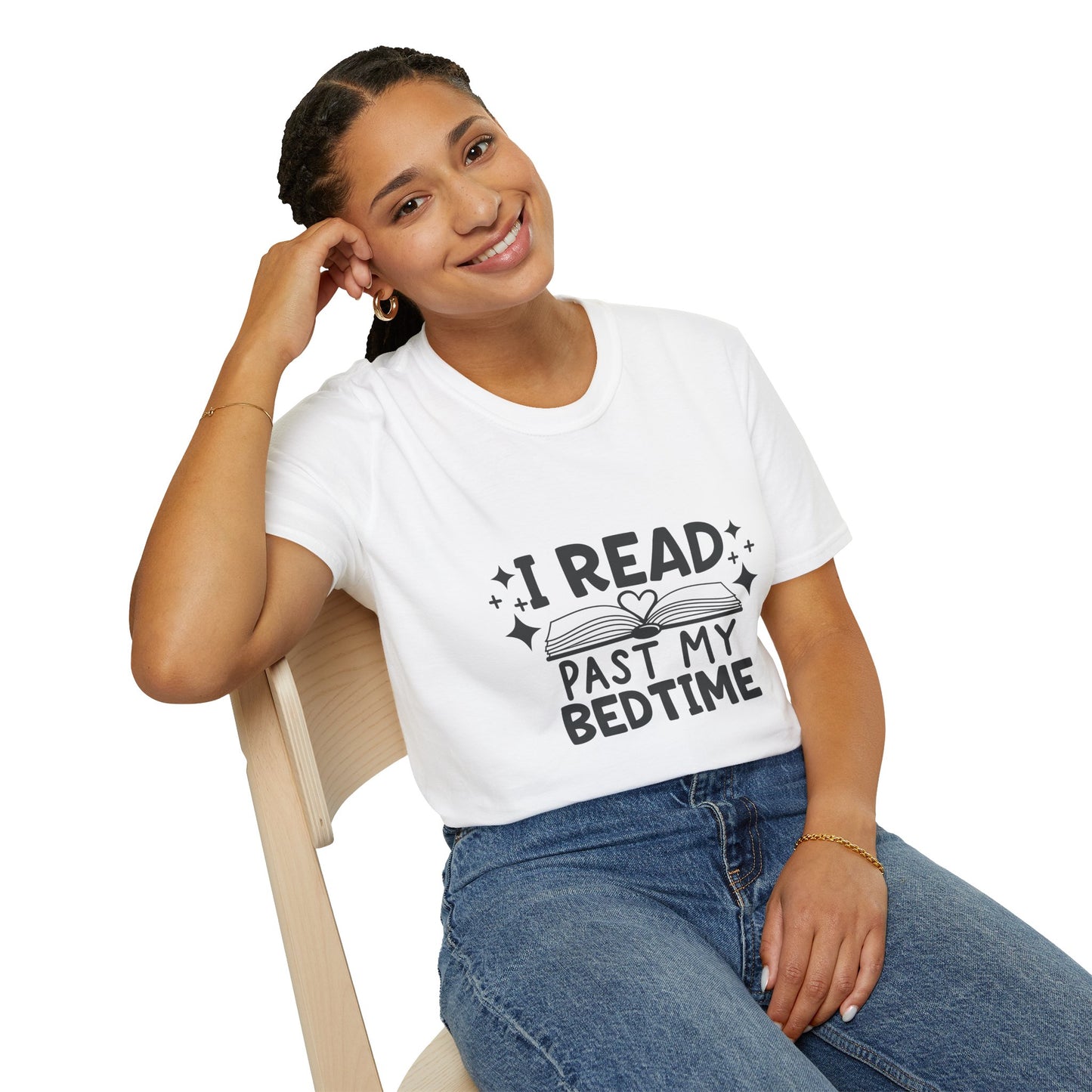 I Read Past My Bedtime T-Shirt | Cozy Unisex Graphic Tee for Book Lovers